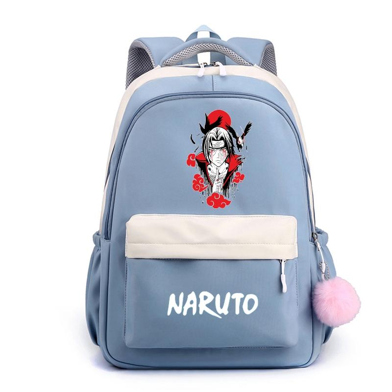Аниме Наруто, нейлоновый милый мягкий рюкзак, школьная сумка для девочек-подростков, повседневная сумка для книг, мужская и женская дорожная сумка для отдыха