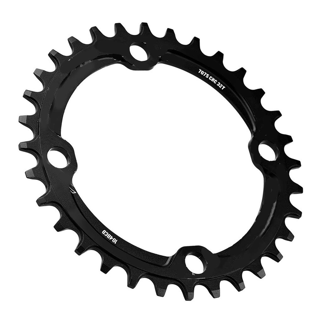 32Celsius34Celsius36Celsius38T BCD 104 Mountain Bike Steel Single Crank Chain   Repair Parts (Black 32T)