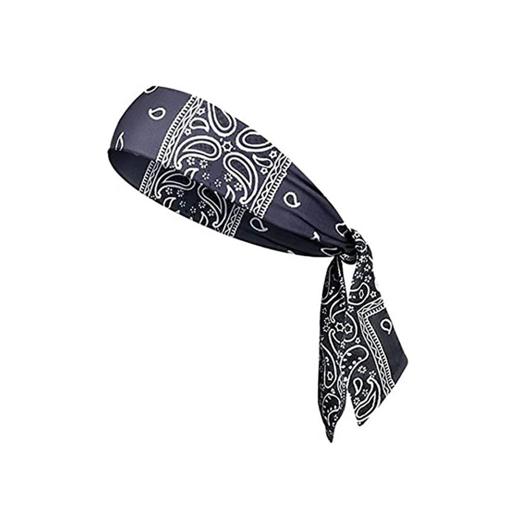 Moisture Wicking Tie Back Headbands Cotton Sweatband New Running Headbands Men Women