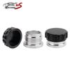 2 шт. 1,5" Черный Алюминиевый Сварной Заправочный Патрубок и Крышка для Масляного, Топливного, Водяного Бака