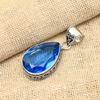 Танзанит драгоценный камень стерлингового серебра 925 пробы ювелирные изделия ручной работы кулон для свадебного подарка