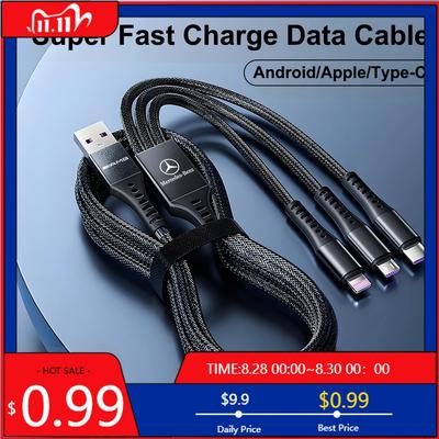 Кабель USB Type C для автомобиля GLC GLB, Быстрая зарядка, Зарядное устройство для мобильного телефона, Провод для быстрой зарядки для Mercedes Benz AMG W177 W176 X166 X16