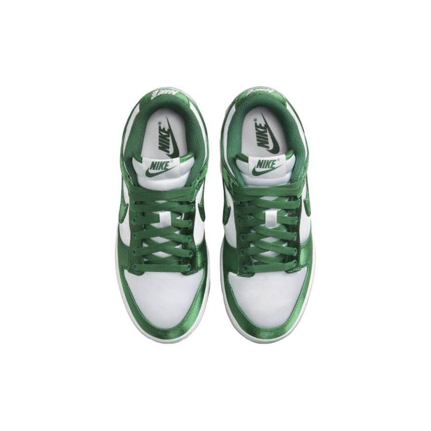Nike Dunk Low Satin Green Женские кроссовки White Team-Green DX5931-100