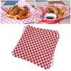 100 Pack Paper Sheet Food Wrapping Paper Grease Resistant Paper Food Supplies Suitable for Parties and Catering