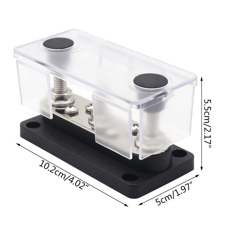 3-контактный блок распределения питания, шина с крышкой, номинальный ток 150 А, морская шина, автомобильная и солнечная проводка