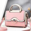Trendy Colorful Stitching Pu Handbag Versatile Shoulder Bag For Daily Fashion
