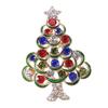 Брошь в форме рождественской елки Красочная брошь для длительного ношения на рубашке