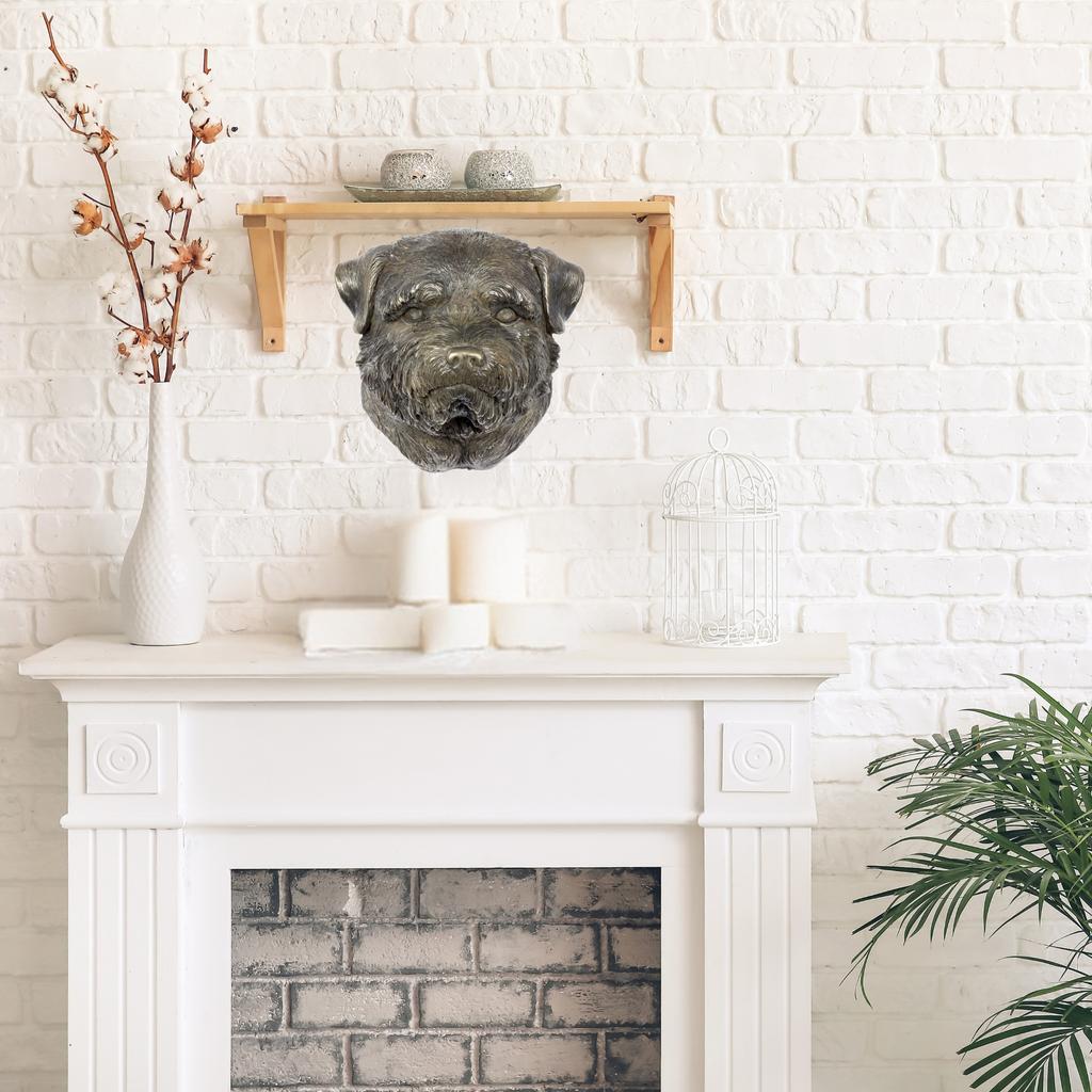 Norfolk Terrier I - Dog Statue, Hanging Bust, Unique Decoration for Dog Lover by Art-Dog Brand