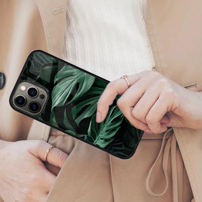 Dark Leaves Nature Plantation Magnetic Phone Case For APPLE iPhone 17 Air 16 14 13 12 Pro Max 15 Plus Charge MagSafe Cover