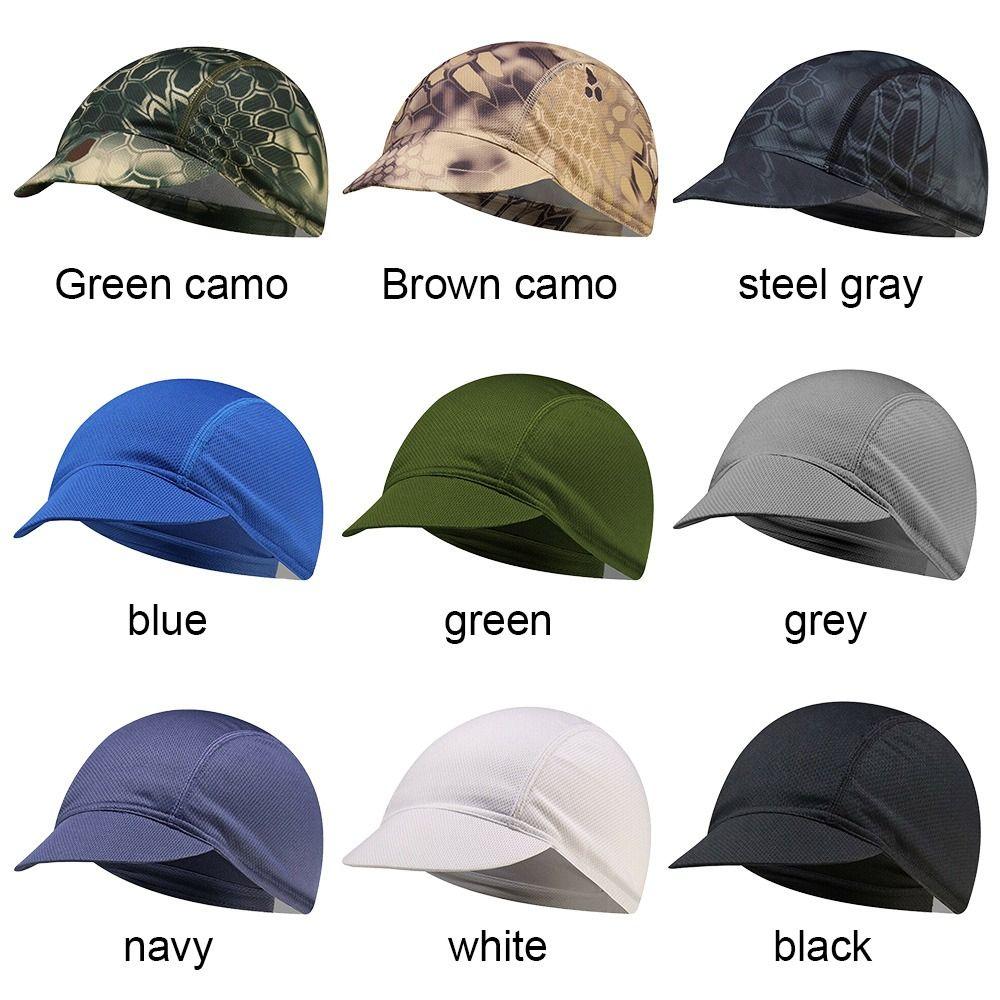 Breathable Elastic Bicycle Mesh Fabric Bicycle Riding Cap Quick-Drying Cycling Hat Helmet Liner