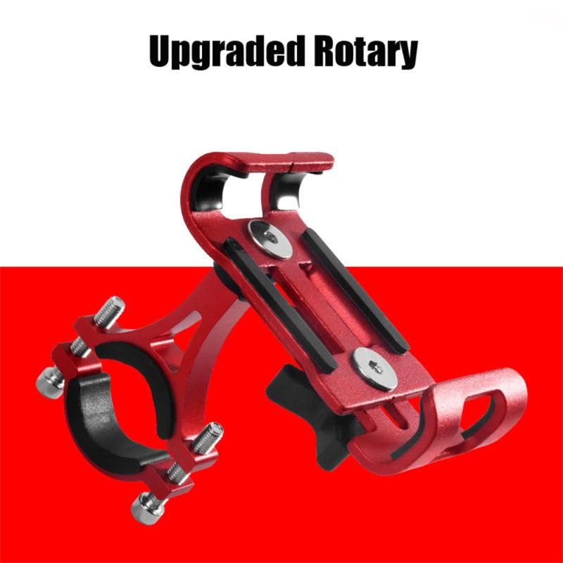 Металлический держатель для телефона для мотоцикла и велосипеда, противоскользящий кронштейн из алюминиевого сплава, GPS-зажим, универсальный вращающийся