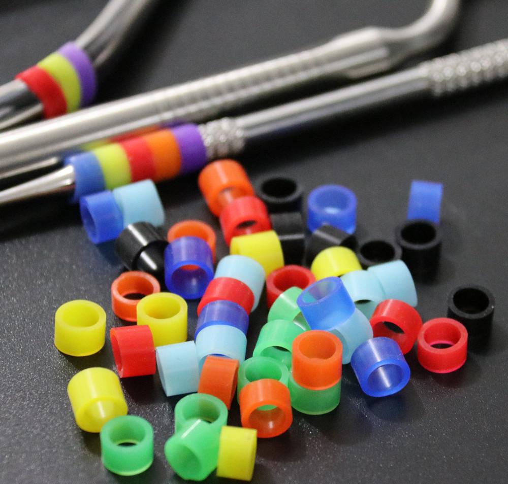 Автоклавируемые стоматологические универсальные силиконовые кольца с цветовым кодом, разноцветные кольца для наконечников или инструментов (Диаметр 7 мм/5 мм)