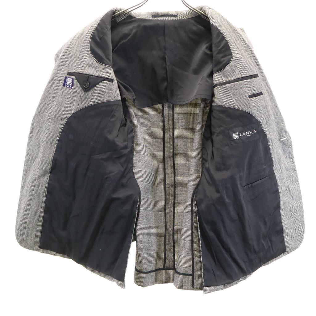 Lanvin Приталенный пиджак в клетку «глен» Комплект M серый Мужской Б/у