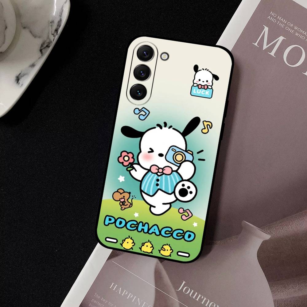 Милый Мультяшный Пес P-Pochacco Чехол для Телефона Samsung Galaxy S21 S22 S23 S24ULTRA S25ULTRA FE Ultra Plus5G A52S S26 Мягкий Чехол