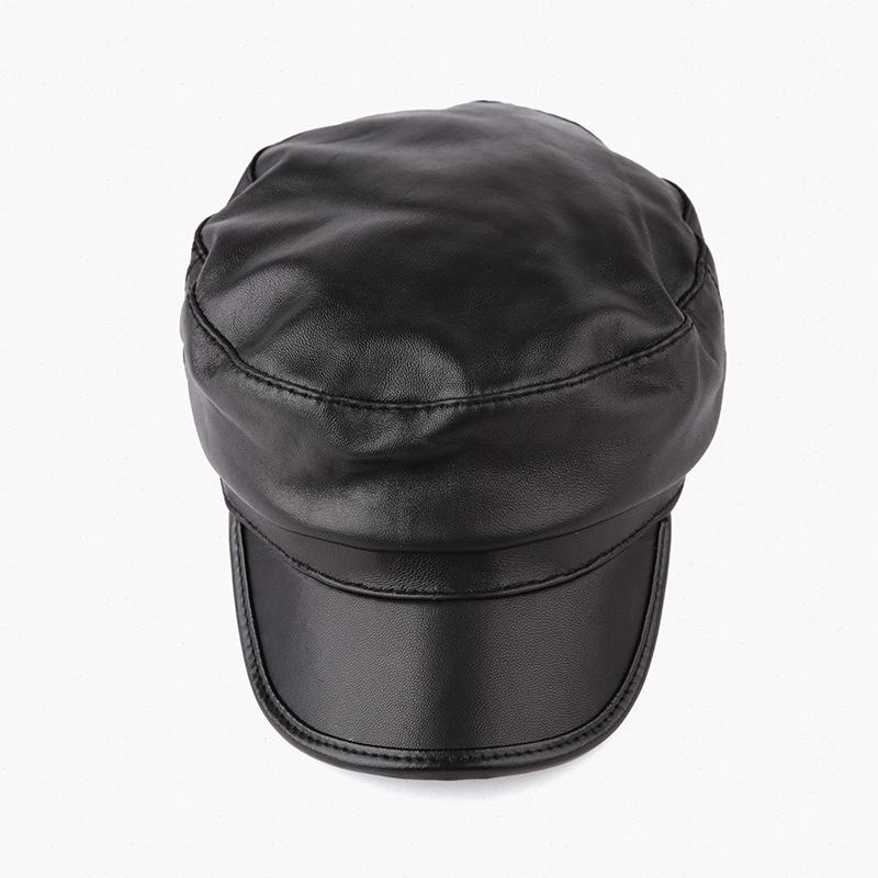 Осенне-зимняя повседневная восьмиугольная шляпа из овчины Кепка газетчика