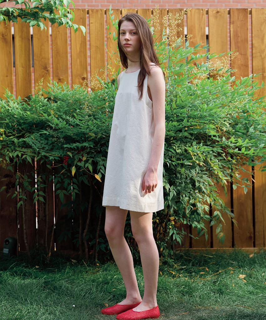 Button Stitch Mini Onepiece (Ivory)