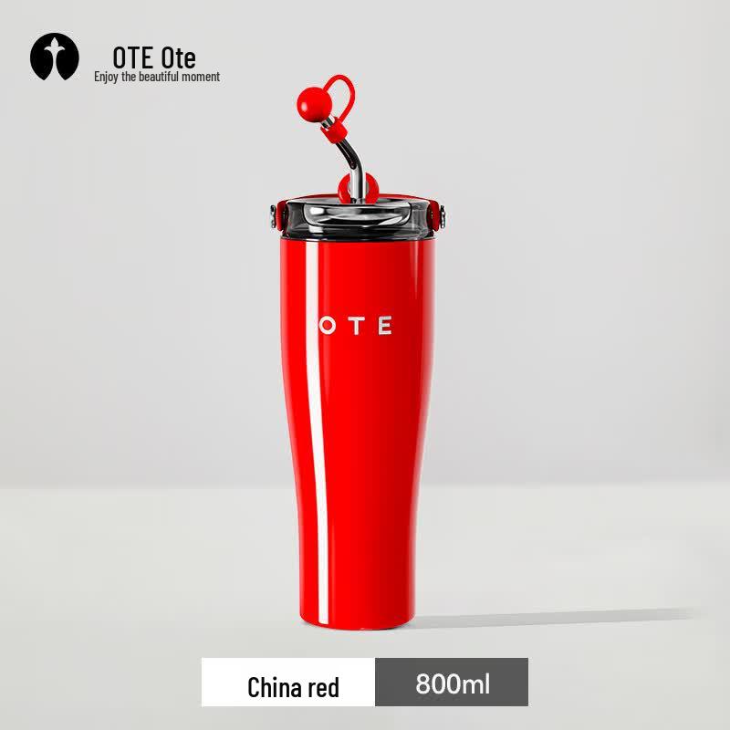 OTE Jumbo Изолированный стакан с трубочкой