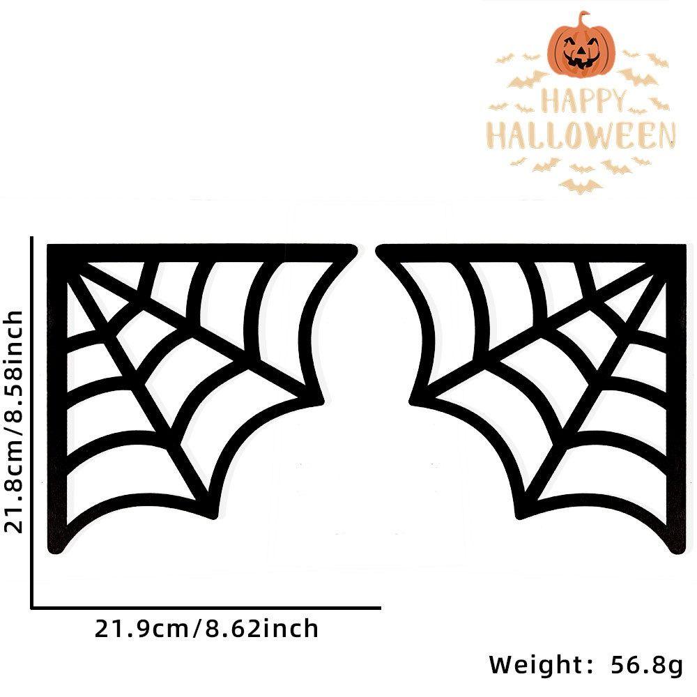 1 пара паутин Хэллоуин дверная рама украшение для вечеринки дверной угол знак дверь