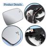 Heated Side Mirror Glass Door Wing Rearview Mirror with Blind Spot Light for Ford Edge 2015 2016 2017 2018 - US Version
