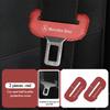 1/2pcs Car Leather Safety Belt Buckle Plug Protective Covers Interior Accessories For Benz AMG W213 W124 W108 W126 Exclusive R3