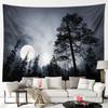 Natural Forest Trees Tapestry Fantasy Star Pendant Room Decoration Landscape Tapestry Bedroom Living Room Decoration
