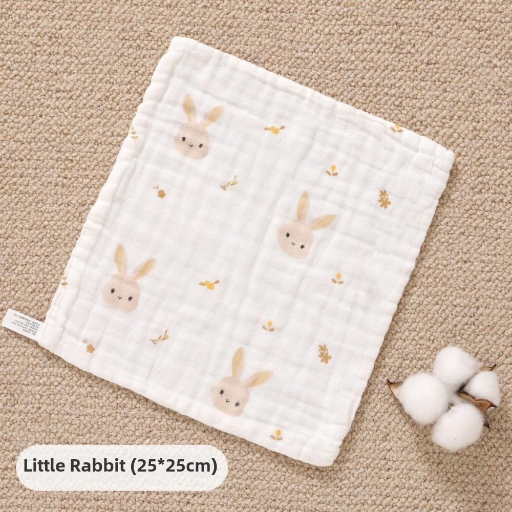 2PCS Embroidery Design Burp Cloth Small Square Newborn Bib Absorbent Baby Saliva Towels For Toddler