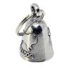 GUARDIAN BELL AMGB Biker Bell, Key Holder, Protective Talisman/Amulet for Safe Driving, Pewter