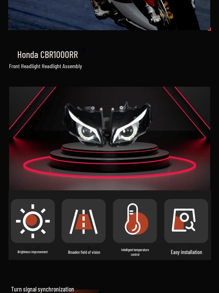 Светодиодная фара в сборе для Honda CBR1000RR 2012-2016