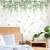 Wall Sticker Fine Workmanship Bright Color Green Plant Pattern Wall Decals for Home Living Room Decoration