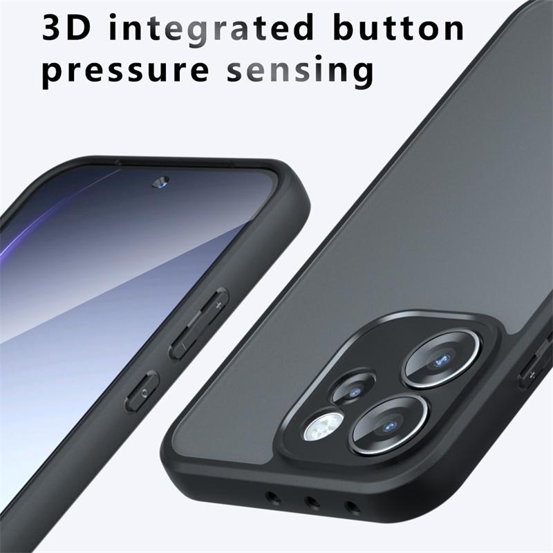 Translucent Matte Phone Case For Oppo Reno 15 Pro Anti-knock Matte PC Back Cover Oppo Reno 15 Pro Case For Oppo Reno 15 Pro Case