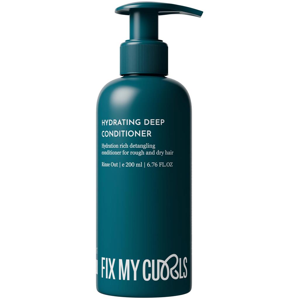 Глубокий кондиционер 3-в-1 Fix My Curls для интенсивного увлажнения| Усилитель и активатор кудрей| Восстановление волос с маслом манго и медом| Без силиконов, сульфатов