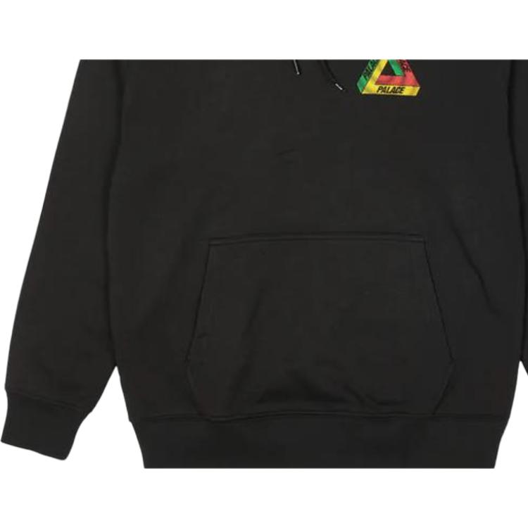 Palace Черные мужские топы с капюшоном Swirl Tri-Ferg P23HD107