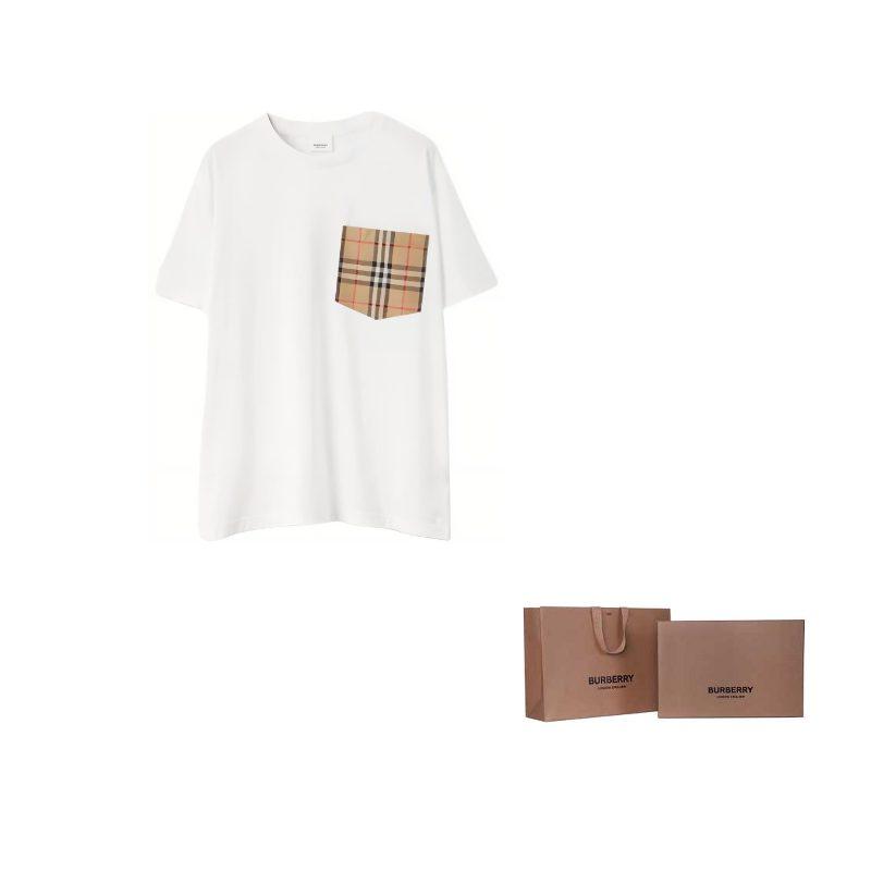 Burberry Женская белая футболка SS21 свободного кроя 80433861