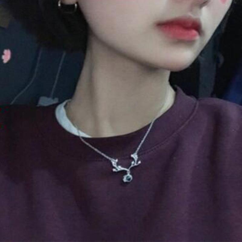 Серебряное ожерелье S925 One Deer Has Your Projection с надписью «Я люблю тебя» на 100 языках на ключицу