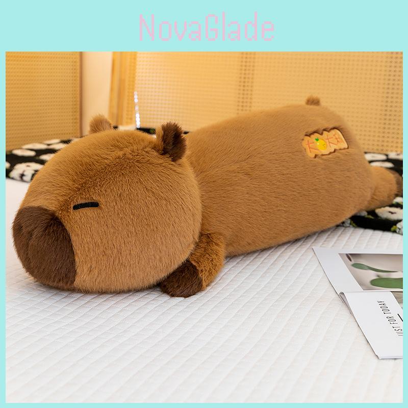 Плюшевая игрушка-подушка Капибара из супермягкого короткого плюша для девочек и детей
