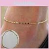 Simple Gold Women Plated Chain Anklet Ankle Bracelet Barefoot Sandal Beach