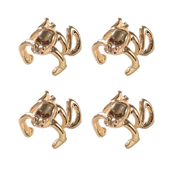 1/2/3 пары серег в форме лягушек, клипсы, сплав, гальваническое покрытие, ювелирные аксессуары