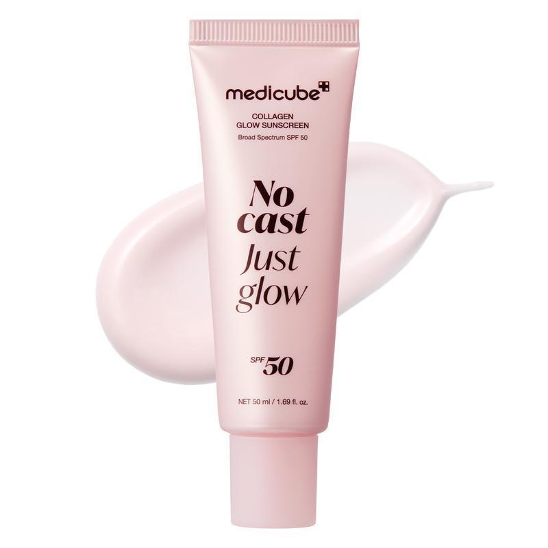 Collagen Glow Sunscreen SPF50 Broad Spectrum UV Protection Moisturizing Whitening Face Body 50g