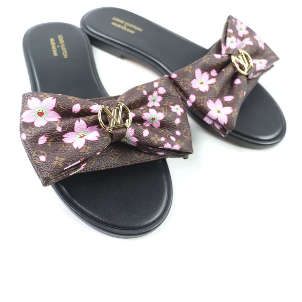 Pristine LOUIS VUITTON Sandals Brown leather Women 38 1AGVXU Used
