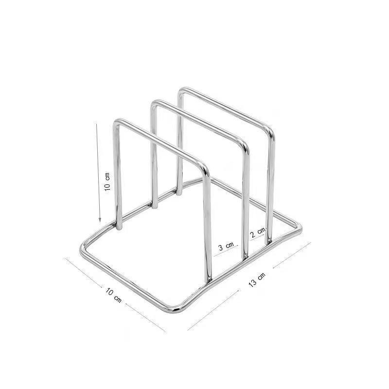 1 шт. Компактный органайзер из нержавеющей стали для крышек и разделочных досок - Сверхпрочная настольная подставка с устойчивой конструкцией