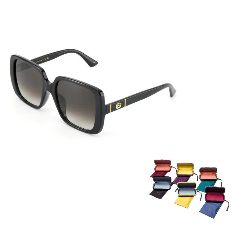 GUCCI Plate Frame Square Sunglasses Unisex Black (Unisex) Sunglasses GG0632SA