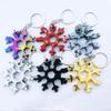 Многофункциональный брелок-ключ в виде снежинки: Универсальный шестигранный и восьмигранный инструмент для наружных работ