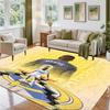 Kylian Mbappe Design Crystal Velvet Rug Soft Decorative Mat for Bedroom Entrance