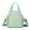 Minimalist Womens Nylon Shoulder Bag With Zipper Closure And Interior Pouch For Casual Outings