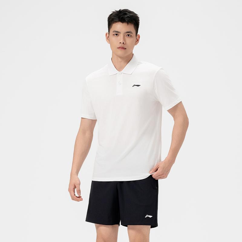 Серия настольного тенниса Li Ning Дышащая Мягкая Хлопковая Поло С Коротким Рукавом Тренировочный Матчевый Костюм Унисекс спортивная одежда AWBW107-4