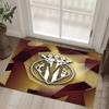 Villarreal FC Design Crystal Velvet Carpet Cozy Non?Slip Printed Rug For Bedroom Living Room Entrance