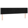 VidaXL LED Headboard Bedroom Furniture Double Bed Accessory Head of Bed Frame Interior Black 3123530