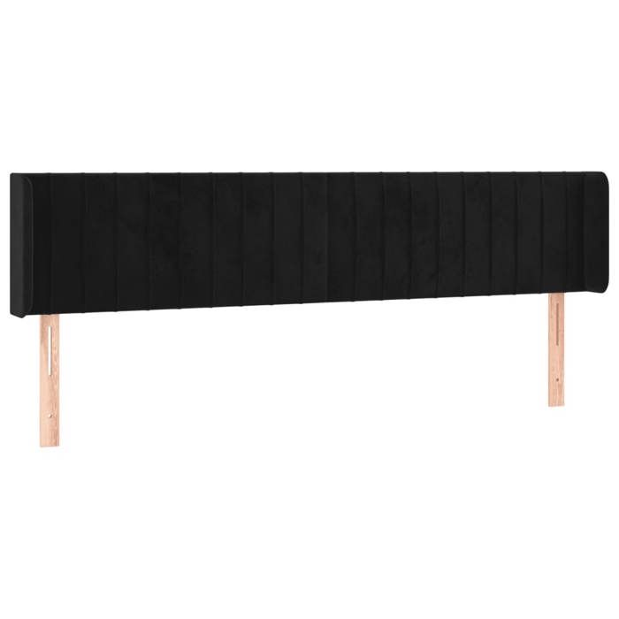 VidaXL LED Headboard Bedroom Furniture Double Bed Accessory Head of Bed Frame Interior Black 3123530