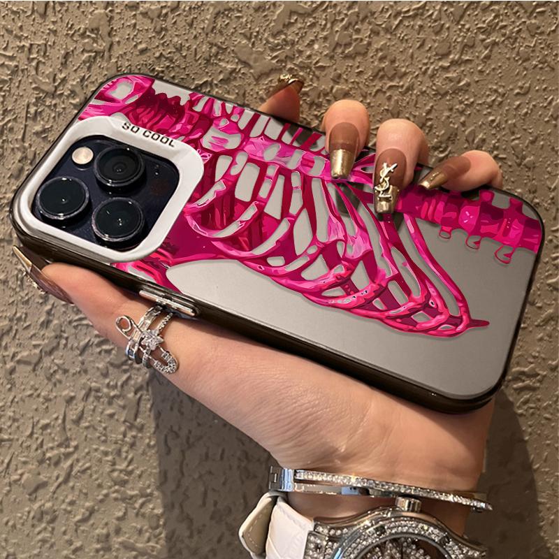 Розово-зеленый чехол-череп для Xiaomi POCO X7 X6 X5 X3 NFC F7 Ultra F6 F5 Pro F4 F3 GT M5S C65 C75 M3 M4 M5S M6 Pro 4G 5G Etui