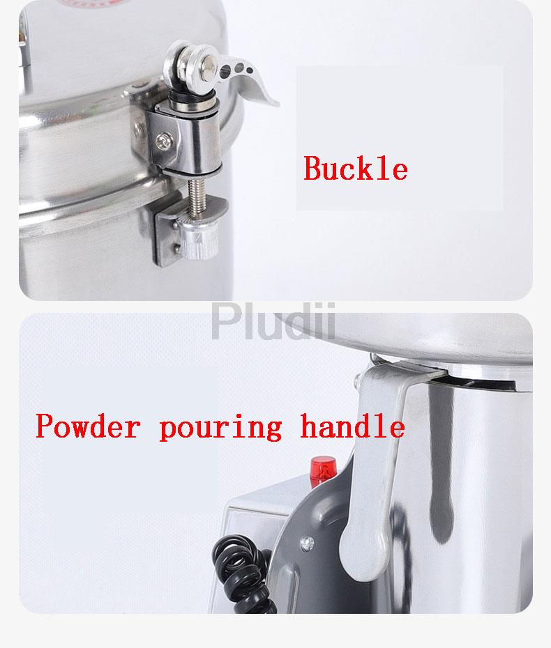 2500G 304 нержавеющая сталь шлифовальная машина коммерческая крупномасштабная дробилка бытовая мельница порошок сверхтонкий шлифовальный станок мельница